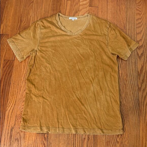 COTTON CITIZEN Classic V-Neck Tee vintage rust Men's M NWOT - Picture 1 of 6